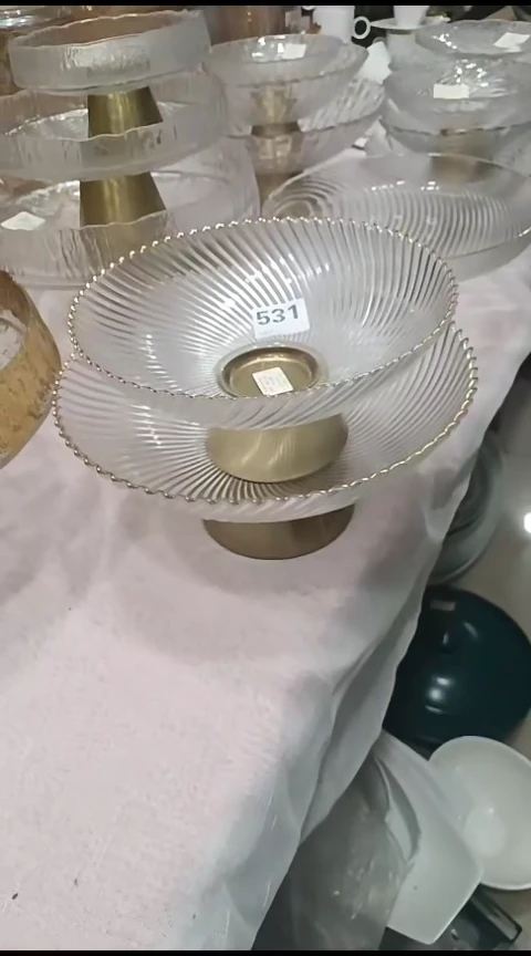瓷531高脚果盘二件套