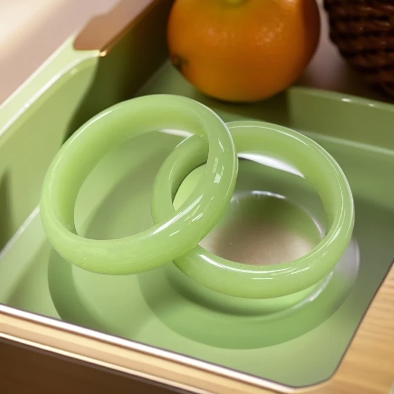 【大喜】鸭蛋青中宽手镯/多样性发一