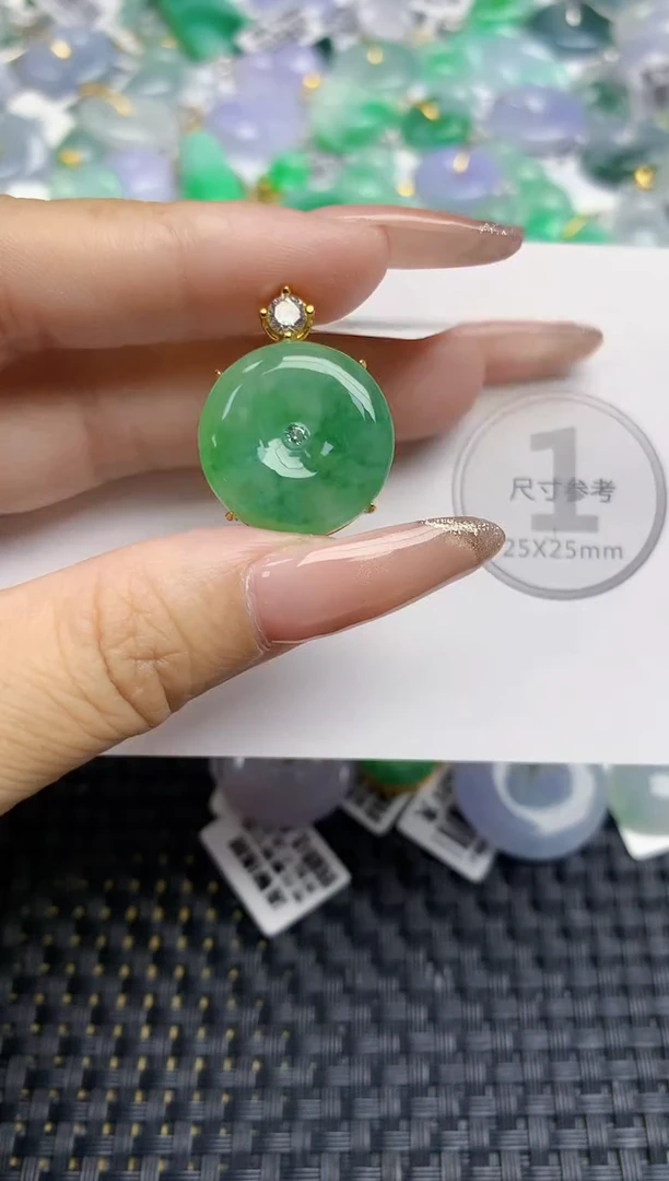 颈饰未镶嵌翡翠天然缅甸A货翡翠百元以上9元证书费自理