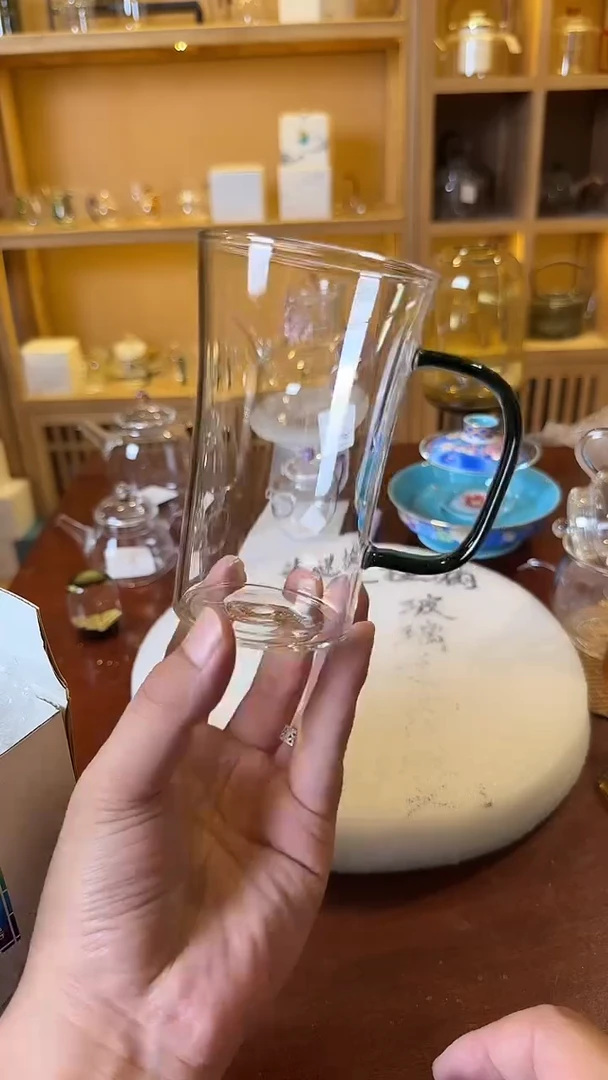 茶杯紫砂广口绿茶杯绿