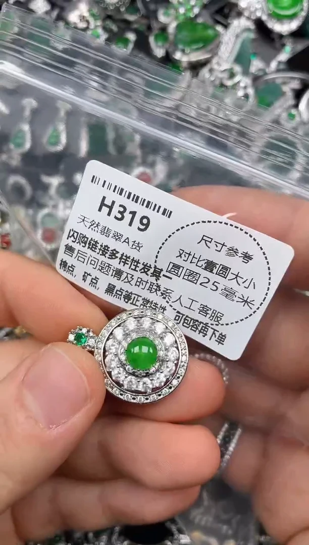 颈饰未镶嵌翡翠H319吊坠