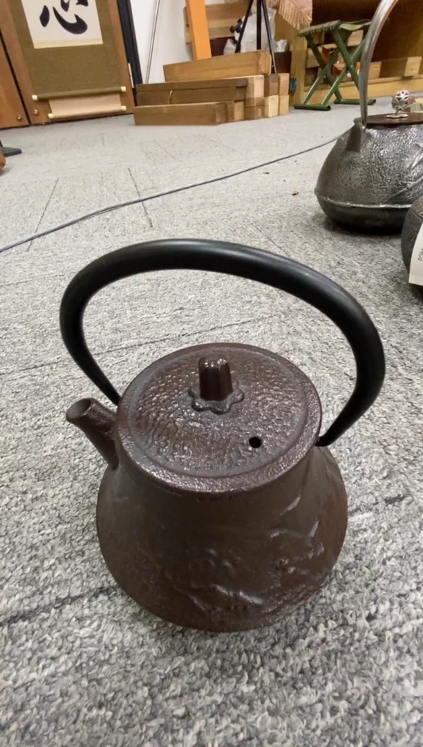 瓷片南部小铁壶山水画片