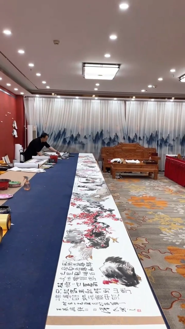 书法梁汉民王景龙 合作长卷