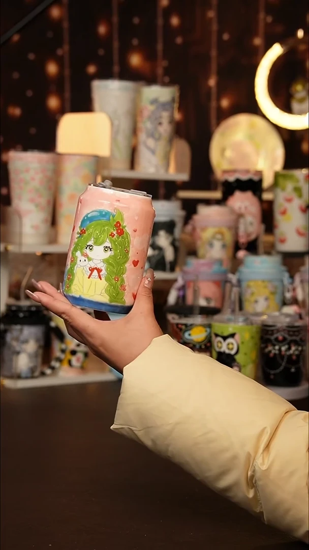 (玉泥）景德镇手工手绘文创陶瓷杯