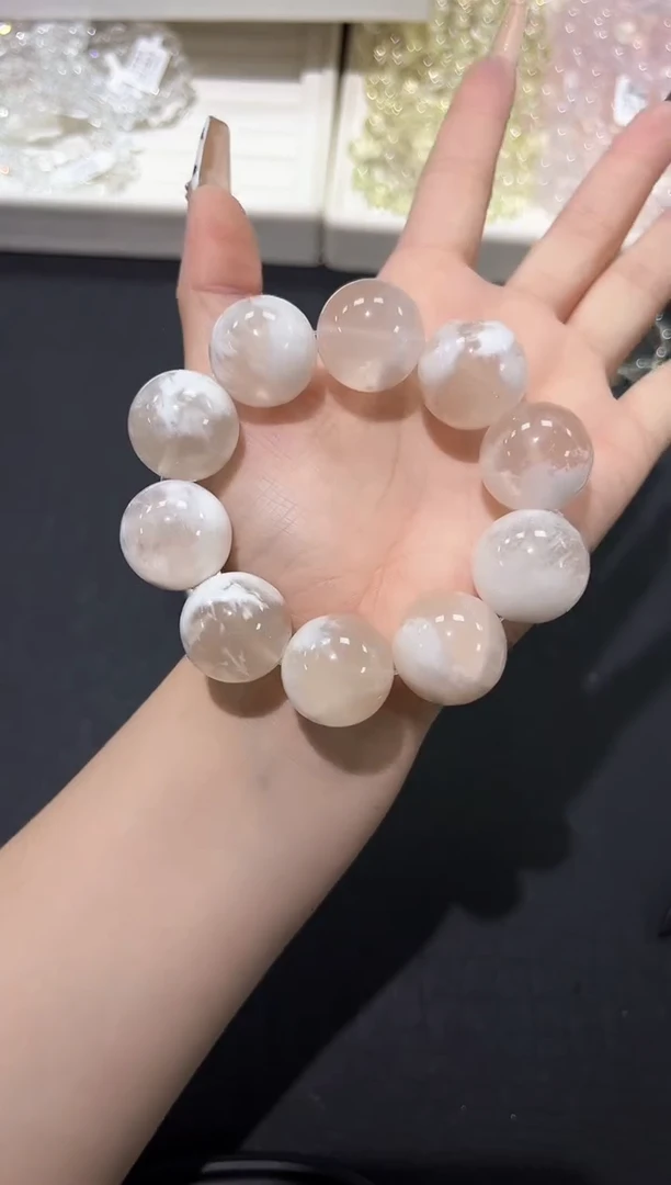 水晶手链未镶嵌69s多样性发其一【1条】默认微瑕21mm