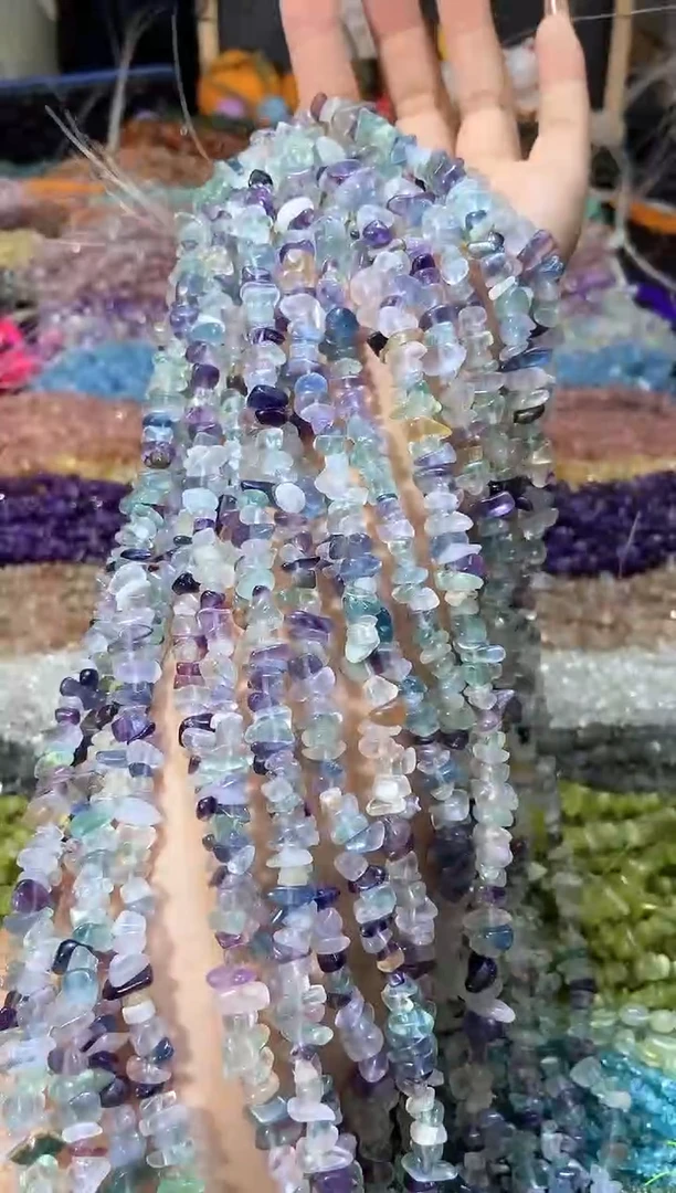 水晶珠宝半成品未镶嵌浅萤