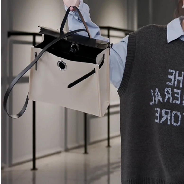 【思语】“帆布包” CC8708 大容量手提帆布凯莉包包