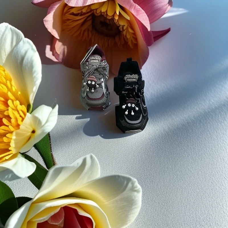 时尚休闲百搭款童鞋绒88307