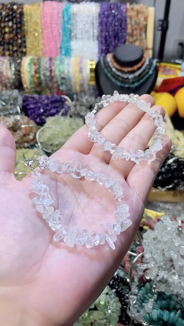 未镶嵌珠宝半成品水晶白水晶手链