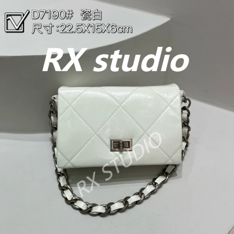 【母亲节礼物】ZT-D7190-瓷白 轻奢时尚女士新款单肩斜挎包