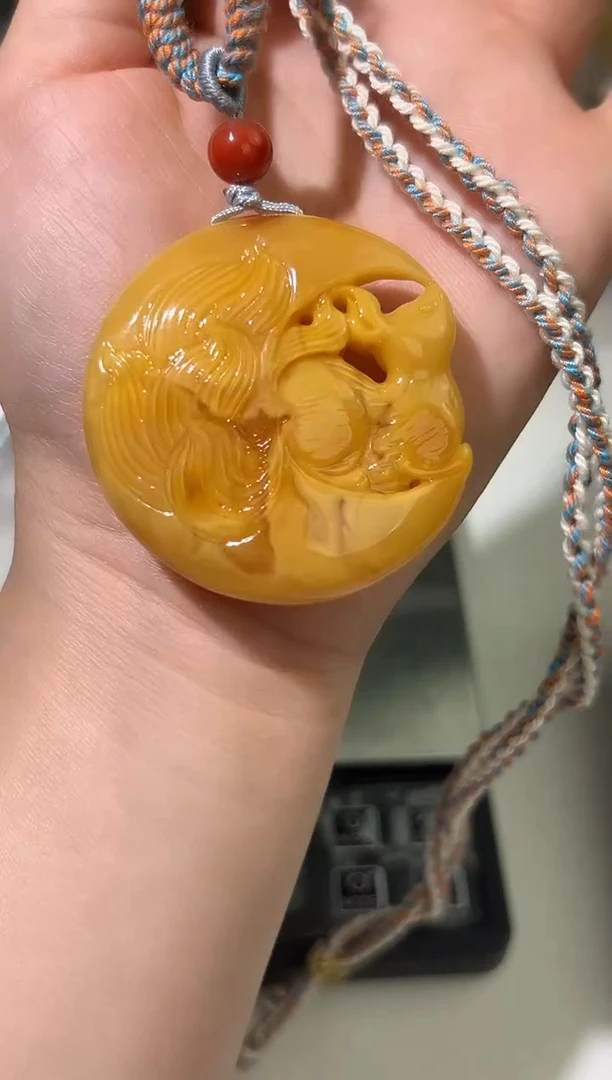 裸石琥珀未镶嵌琥珀蜜蜡吊坠