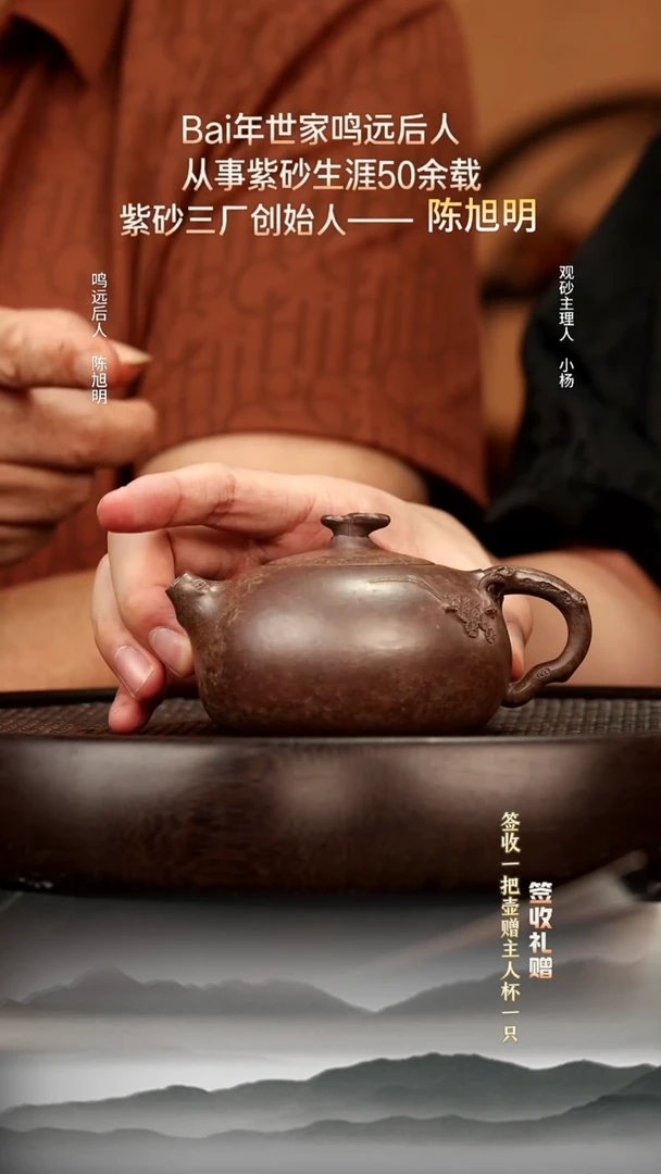 茶壶紫砂12 金银砂柴烧灵芝西施200c