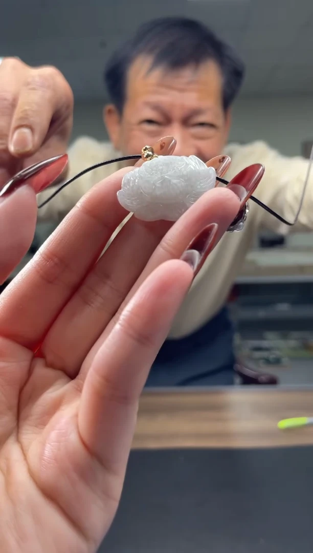 颈饰未镶嵌翡翠天然A货翡翠随机发一件16