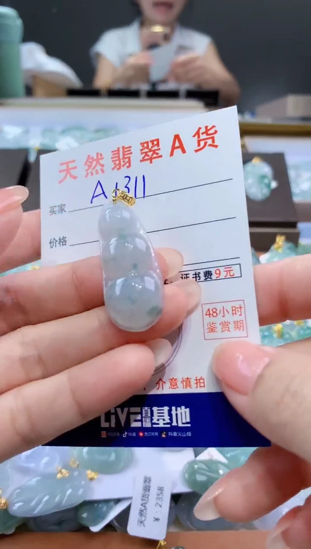 颈饰未镶嵌翡翠天然翡翠A货挂件