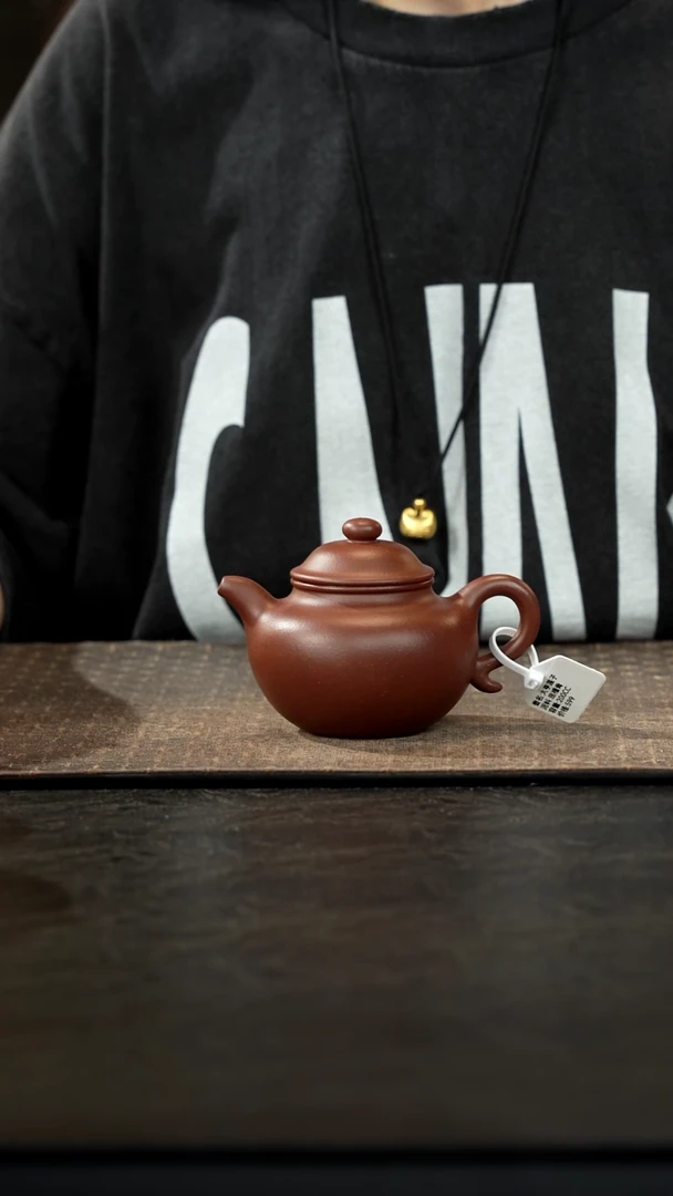 茶壶紫砂200cc大亨莲子底槽青