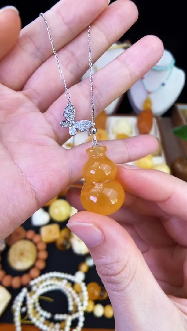 琥珀未镶嵌珠宝奇石柒月