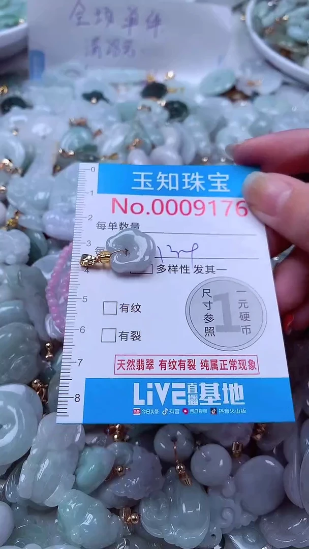 吊坠(不含链)未镶嵌翡翠9176