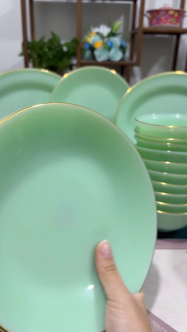 8英寸深盘6个  玉瓷【贝美】