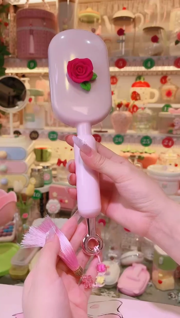 其他品质好发货快放心拍！玫瑰花梳子粉色