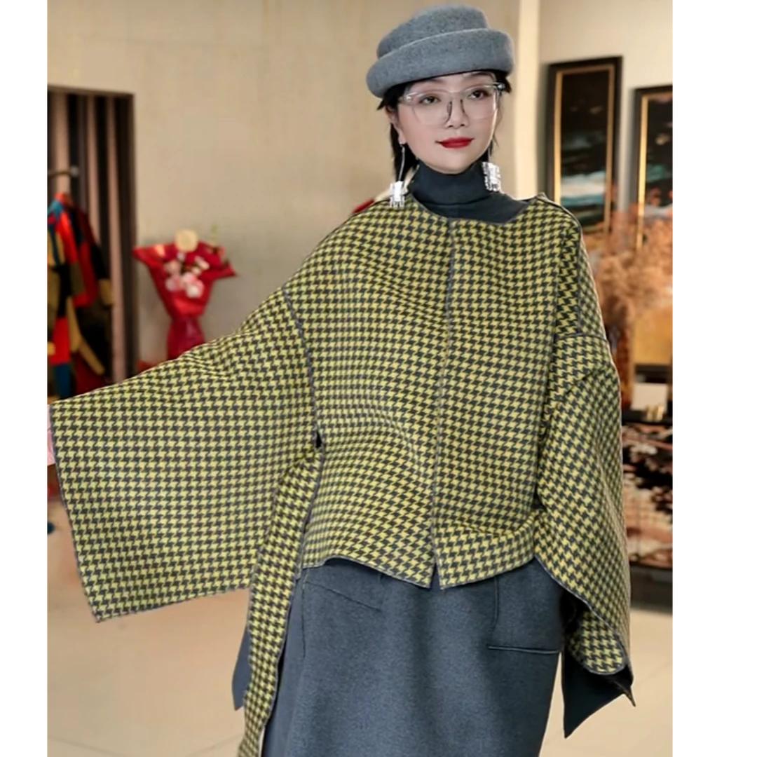 1804篱君2025秋冬新款时尚绵羊毛上衣