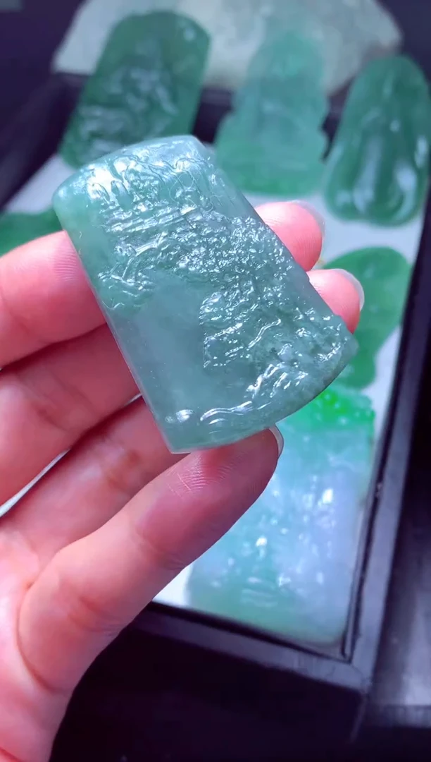 未镶嵌定制翡翠舍*天然缅甸翡翠A货毛货多样性发货其一