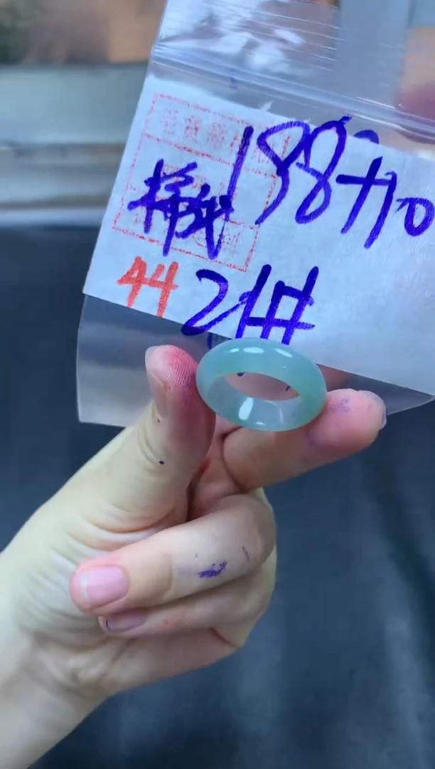 未镶嵌定制翡翠戒圈21#208毛货需精细抛光