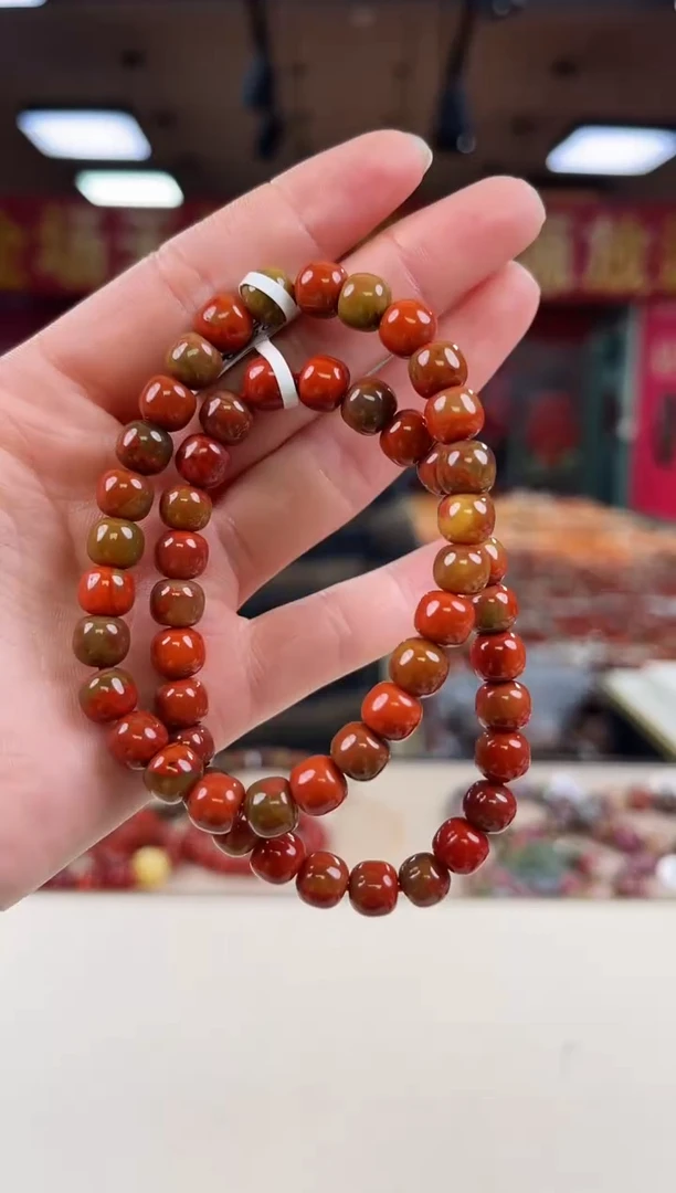未镶嵌大山包老型包浆手串7+南红玛瑙（多样式发其一）