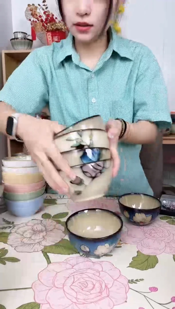 陶瓷4.8寸米饭碗2只787878