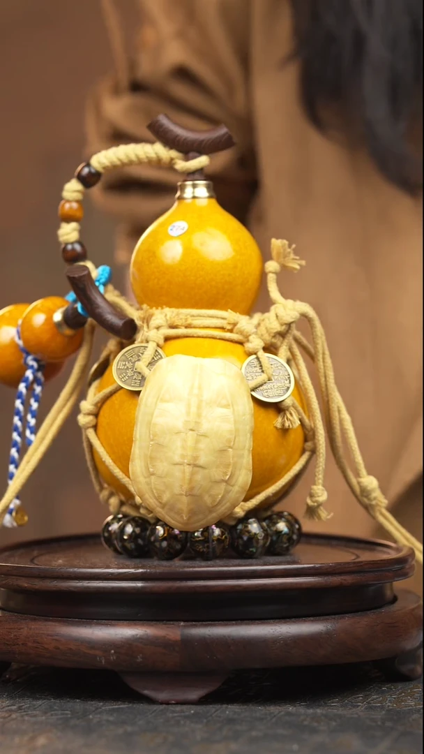 274号大漆酒葫芦一物一拍【双福双禄】