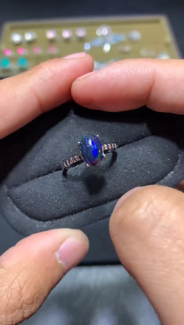 未镶嵌欧泊戒指F10