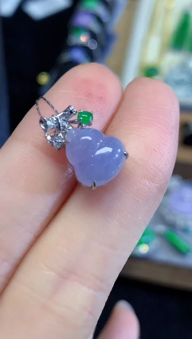 吊坠(不含链)18K金镶嵌翡翠SY多样性发其一