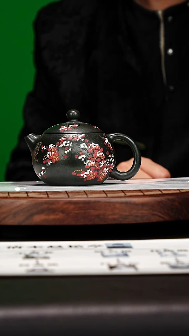 宜兴原矿高端紫砂 九龄君子兰260cc