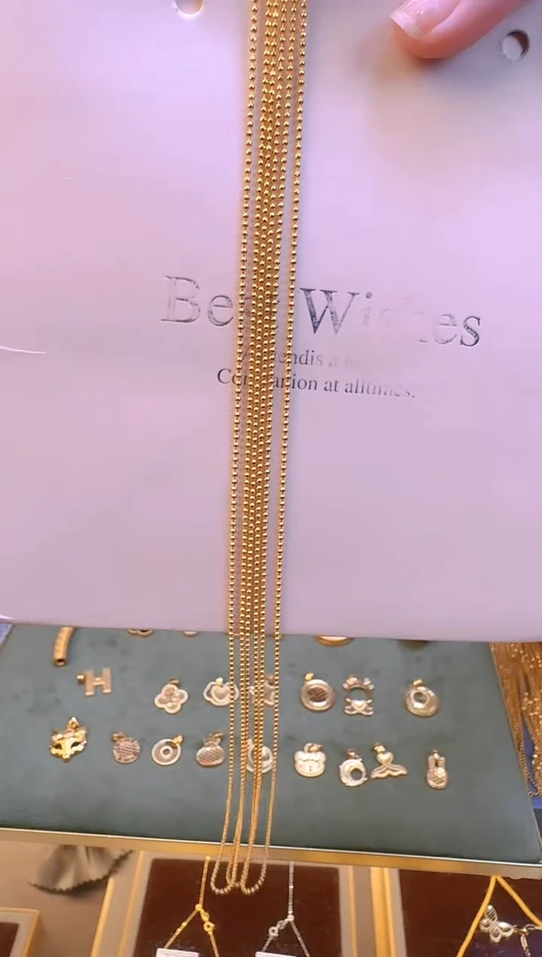 50cm固定不可调节切面珠珠链1.87g（多样性发货）