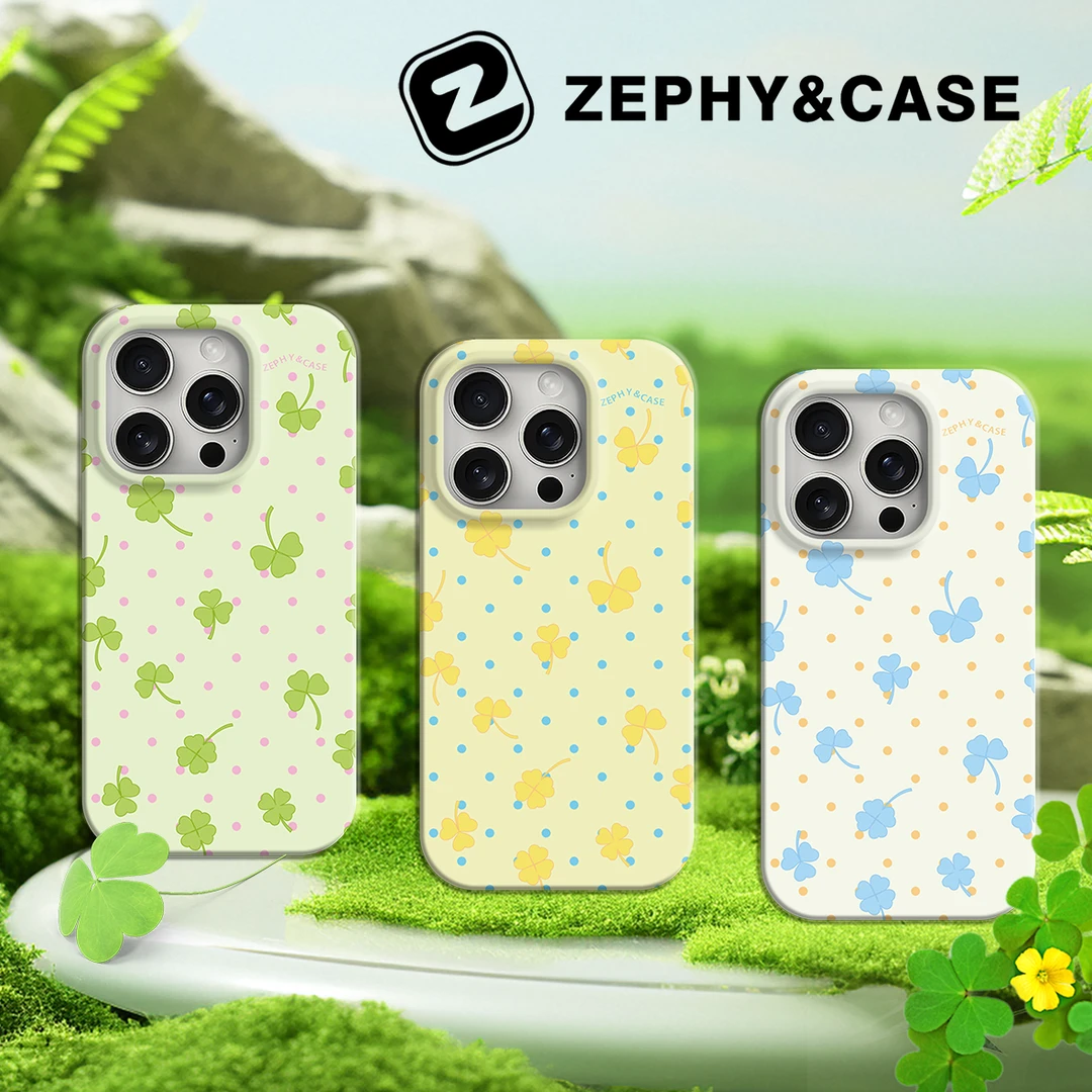 ZEPHY&CASE｜四叶草波点系列 磨砂单菲林 iPhone手机壳16/15/14
