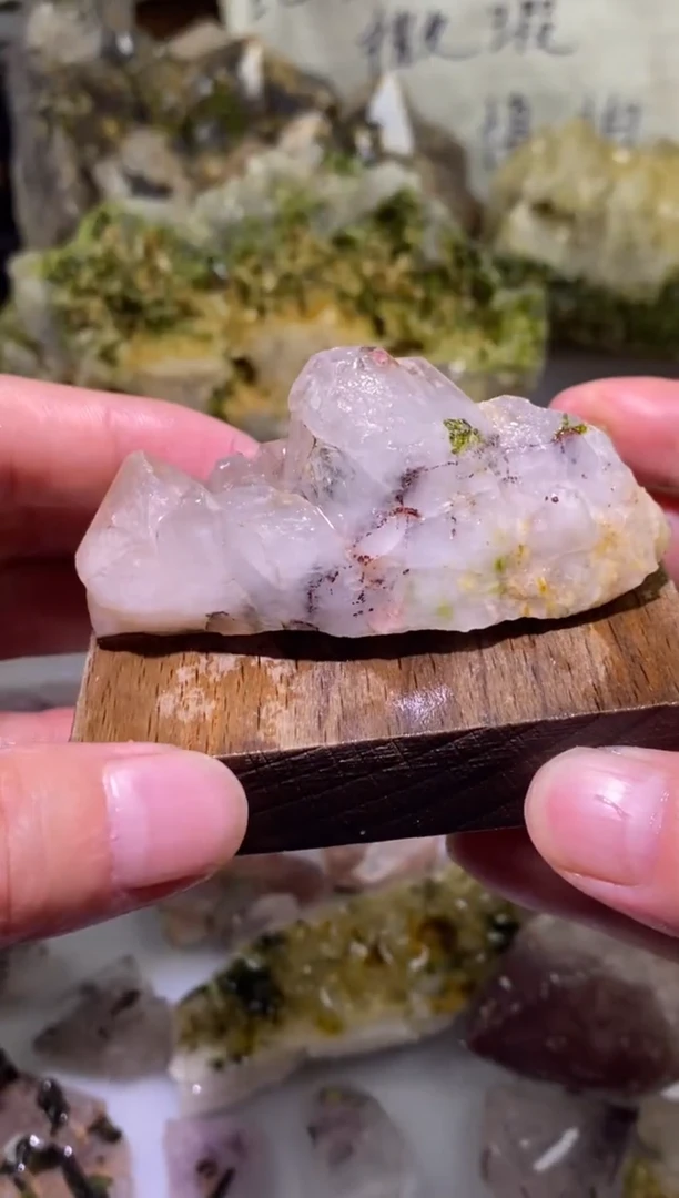 未镶嵌珠宝半成品水晶26号60g四川美姑超七花园水晶