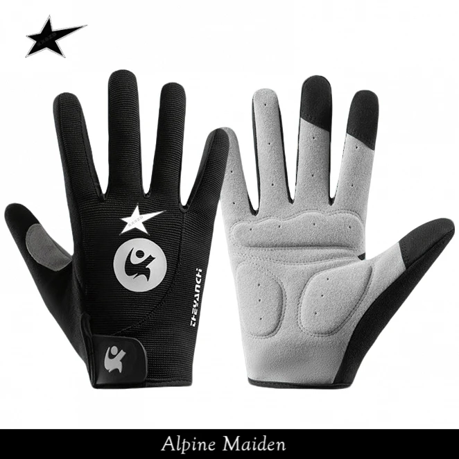 正品现货A星Alpine Maiden骑行手套全指减震夏天动感单车男女缓震