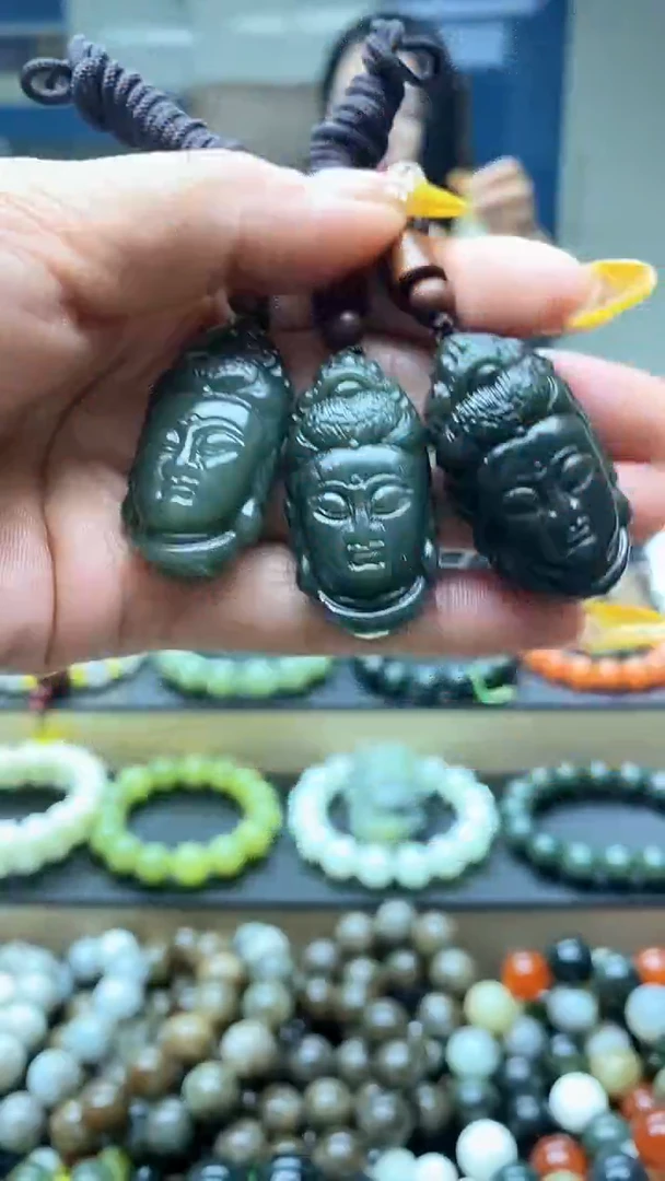 手链未镶嵌和田玉佛头拍一发一