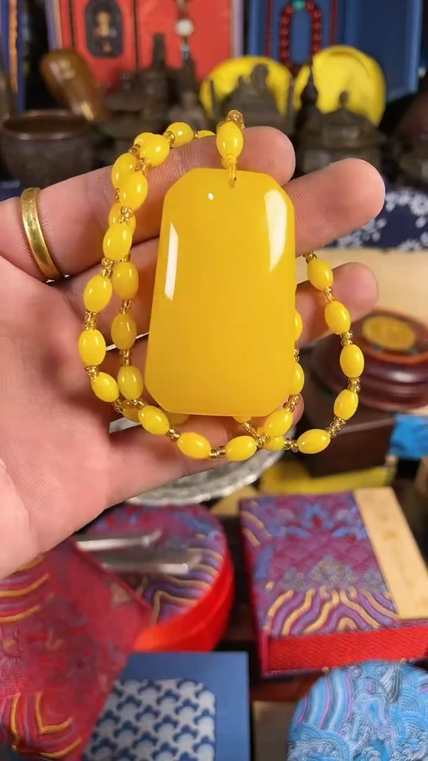 【闪购商品】琥珀颈饰未镶嵌玉琅壹号哈哈哈