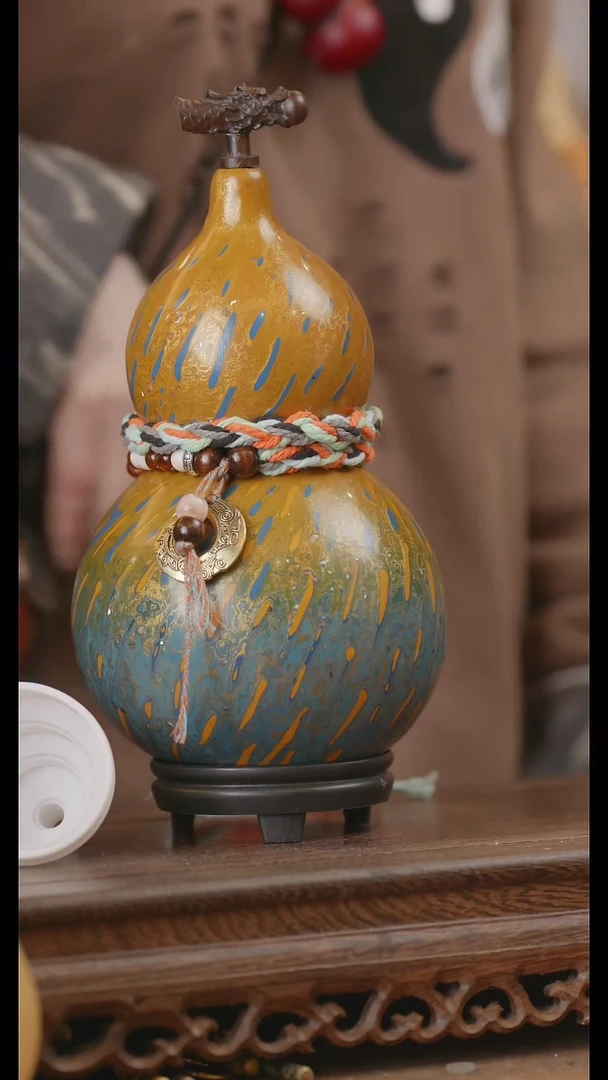 【闪购商品】67号精品天然大漆工艺防渗内胆酒葫芦~