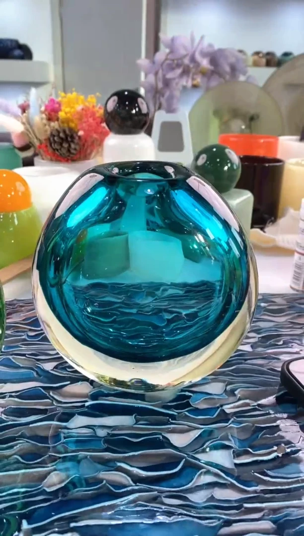【闪购商品】琉璃慕忆家花瓶微瑕