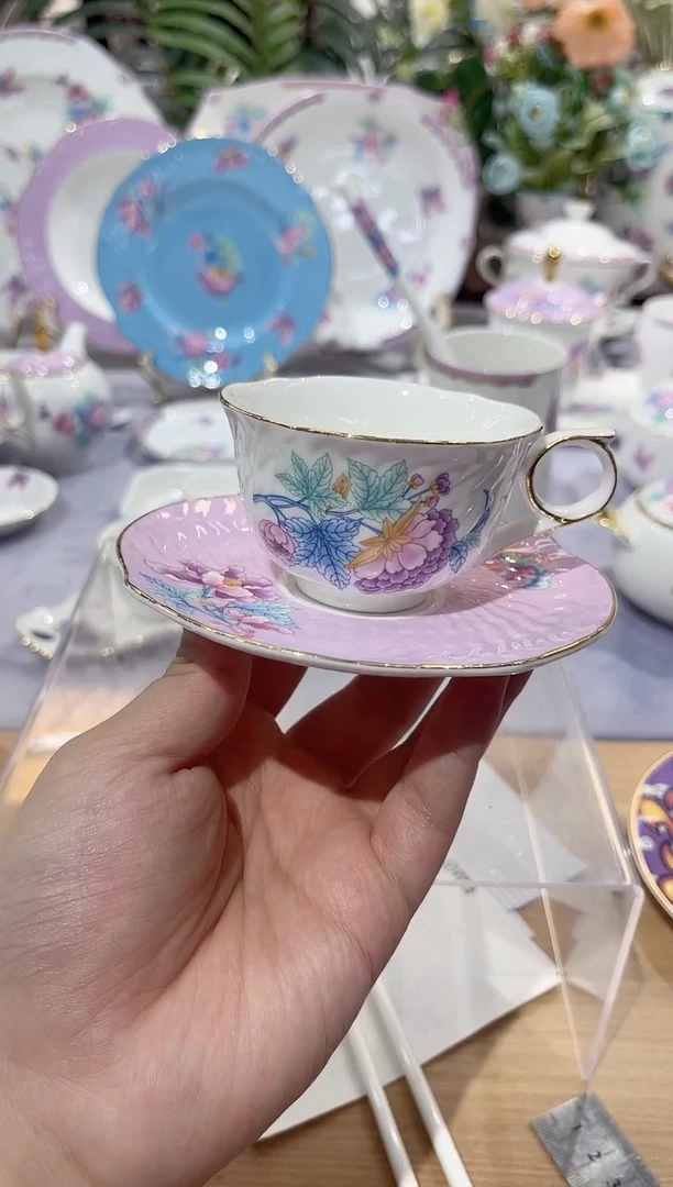 36%以上骨粉骨瓷咖啡杯碟