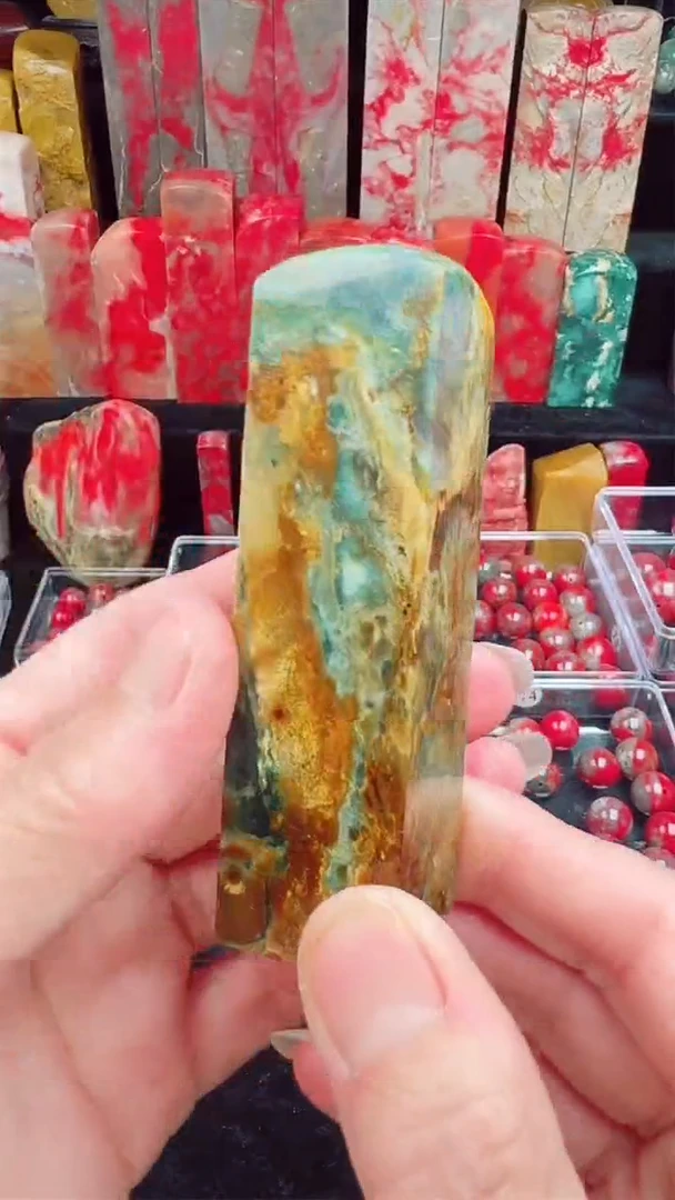 昌化石昌化源头绿印章