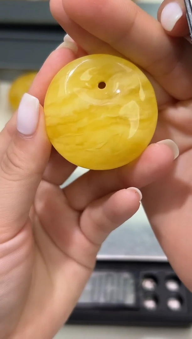 裸石琥珀未镶嵌琥珀蜜蜡吊坠