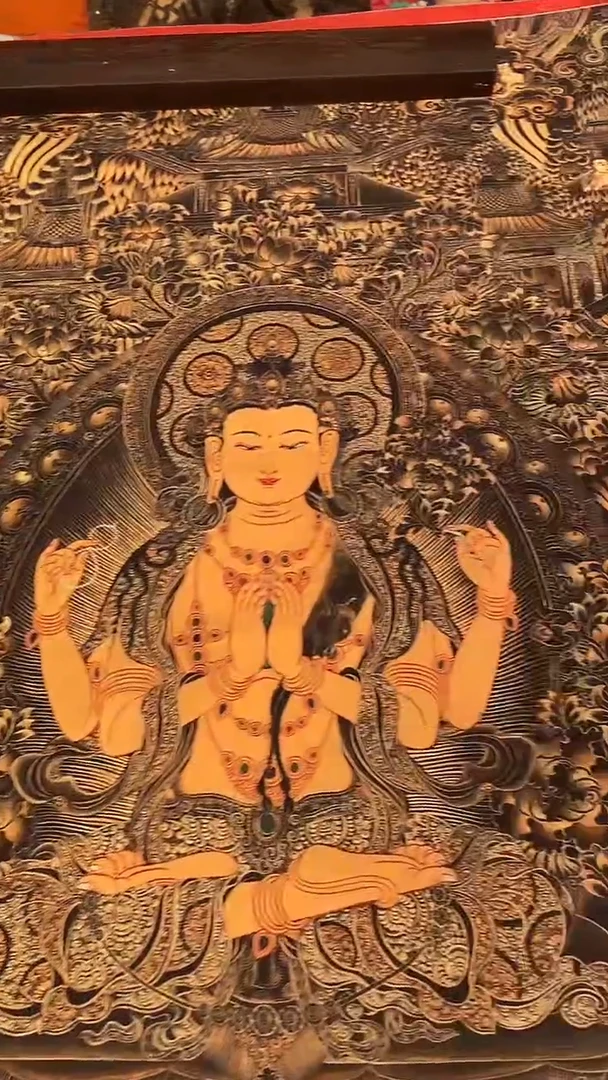 装裱画精美唐卡tk16140