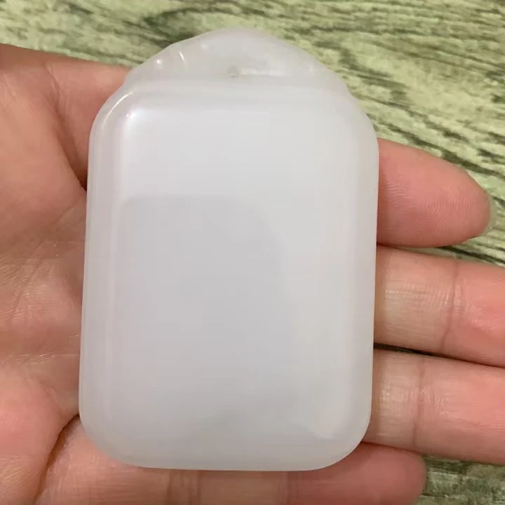 天然新疆金丝玉老坑特细无事牌4*6平安无事