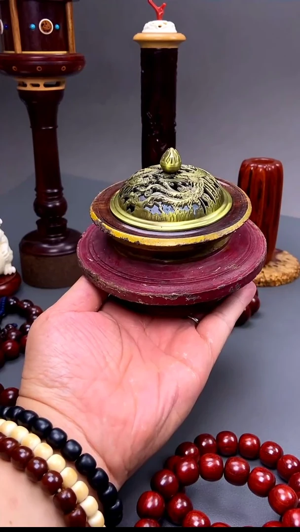 小叶紫檀?*吼印度小叶紫檀 飞碟料 香炉