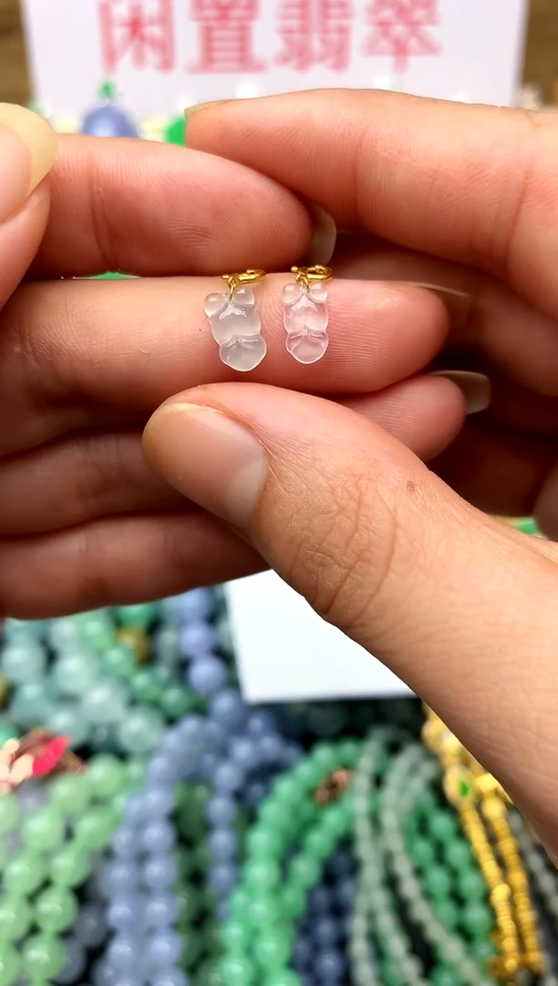 翡翠18K金镶嵌颈饰43-中国好珍宝