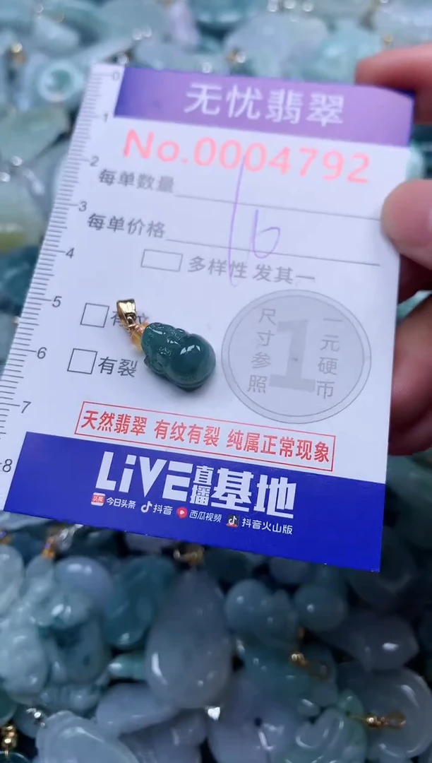 颈饰未镶嵌翡翠4792