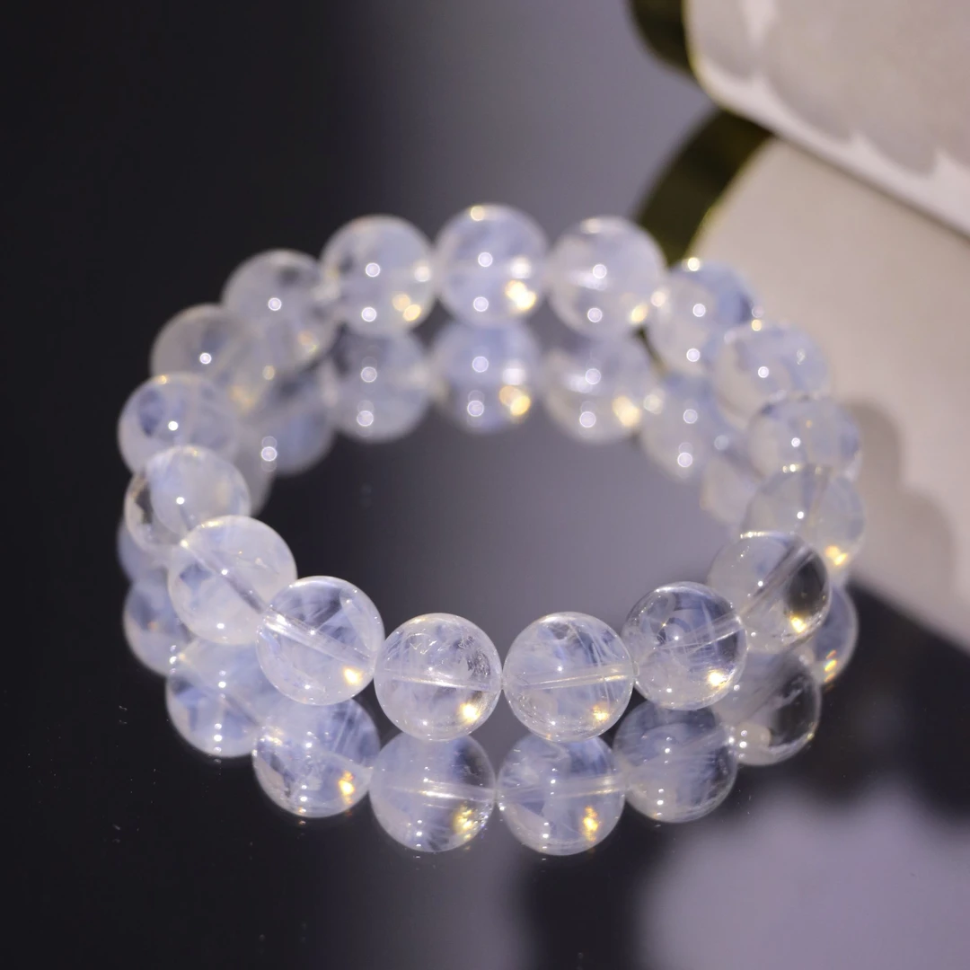 高阶毕业级异象满针状蓝针水晶手串Z1447-尺寸可选-多样性发一