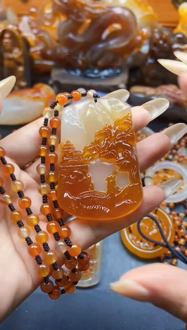 玛瑙/玉髓挂件未镶嵌小****哒ll